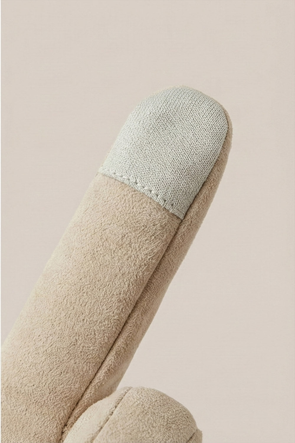 Kaşe Eldiven - Premium Kışlık Eldiven - Vizon