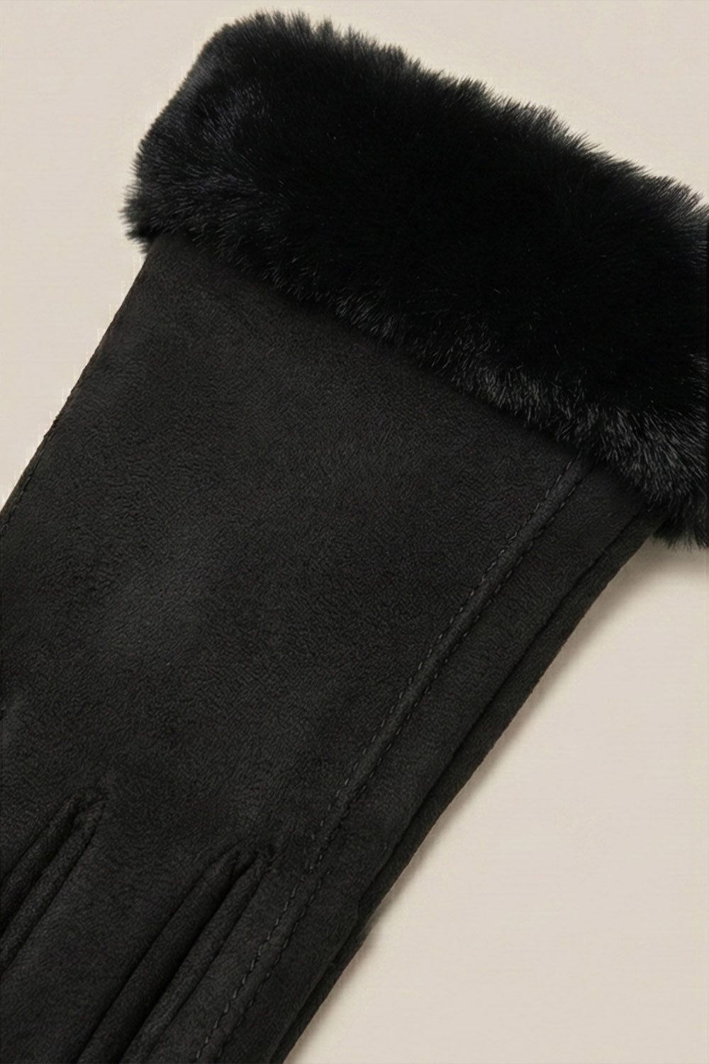 Kaşe Eldiven - Premium Kışlık Eldiven - Siyah