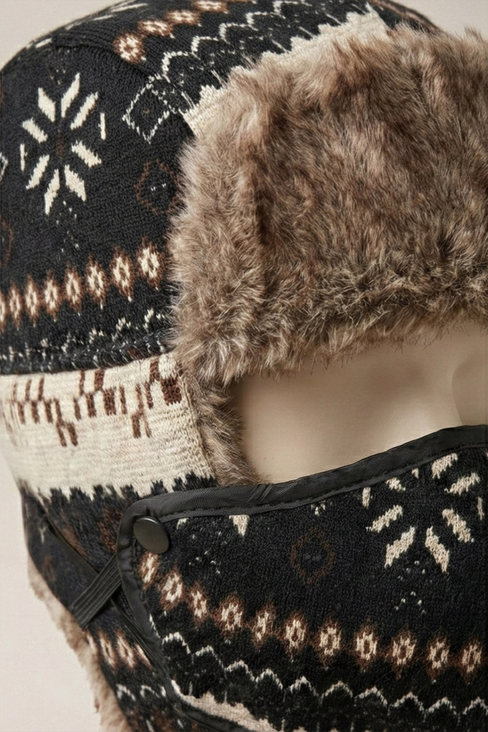 Pilot Bere - Klasik Havacı Tarzı Kışlık Bere - Nordic Füme