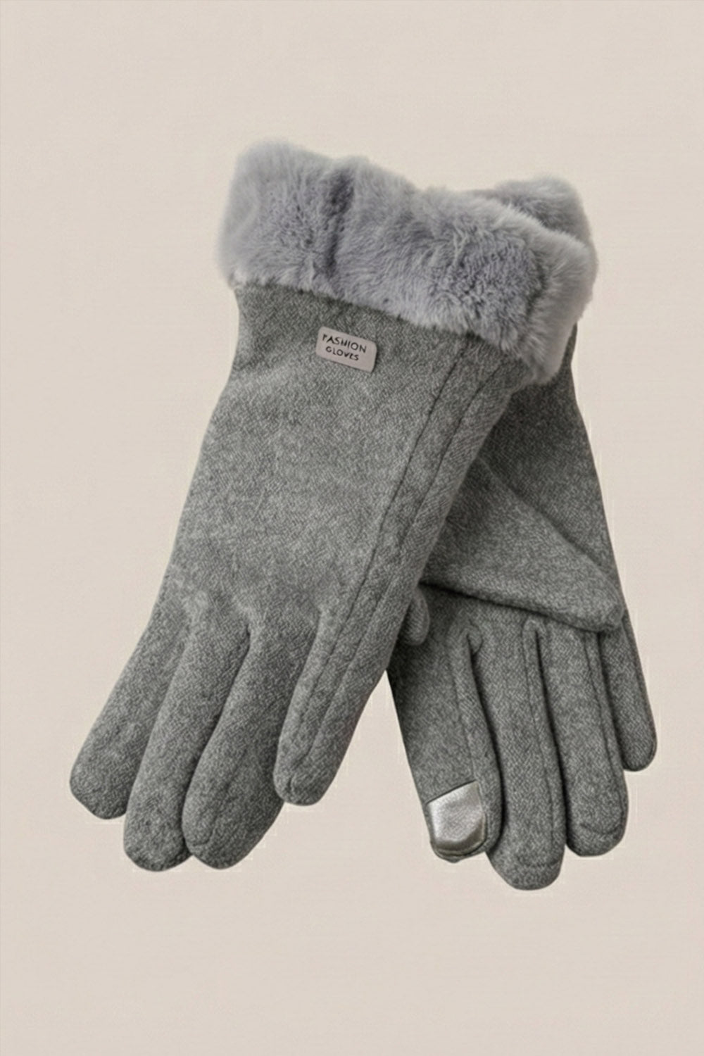 Kaşe Eldiven - Premium Kışlık Eldiven - Gri