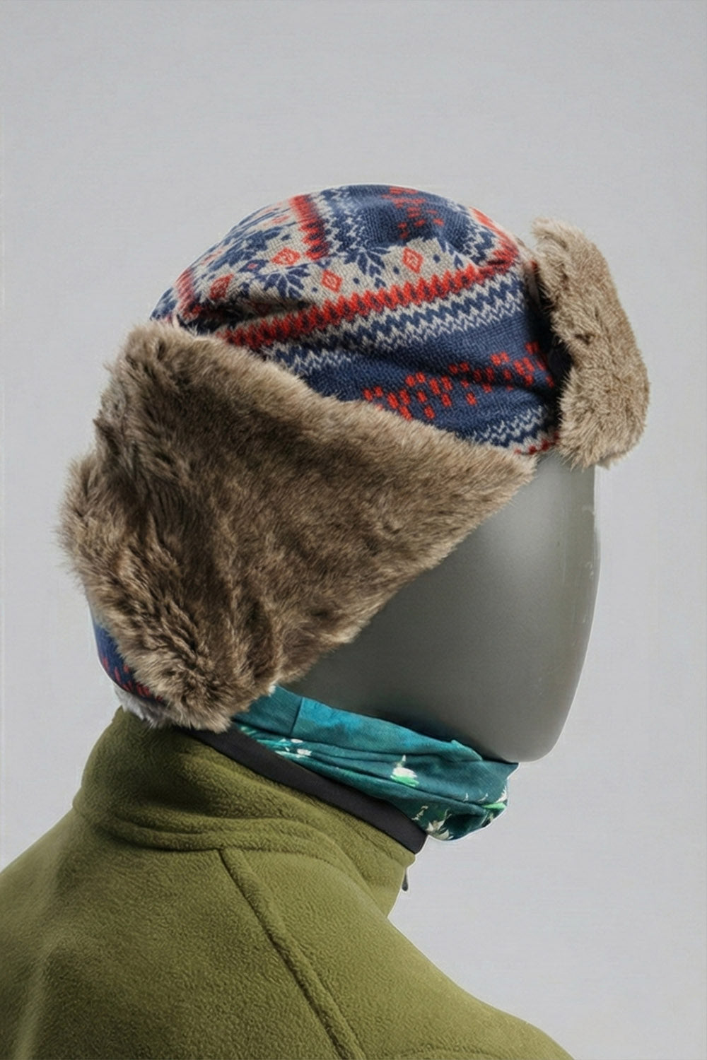 Pilot Bere - Klasik Havacı Tarzı Kışlık Bere - Nordic Mavi