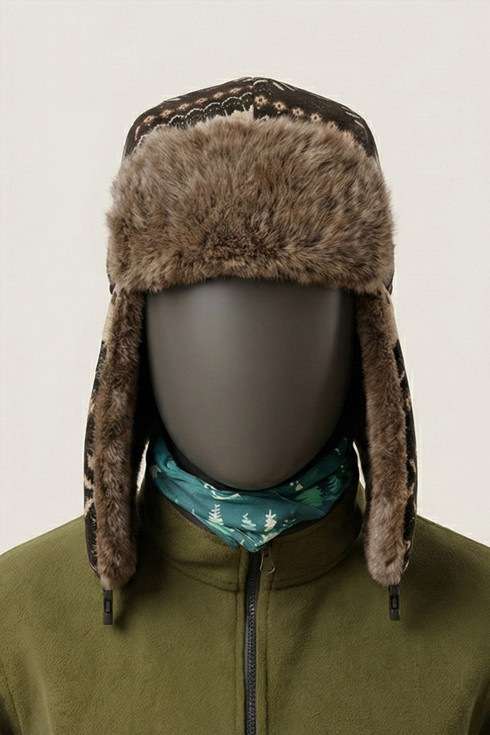 Pilot Bere - Klasik Havacı Tarzı Kışlık Bere - Nordic Füme