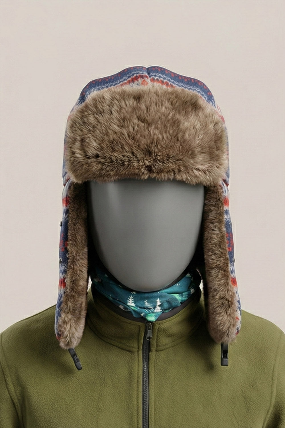 Pilot Bere - Klasik Havacı Tarzı Kışlık Bere - Nordic Mavi