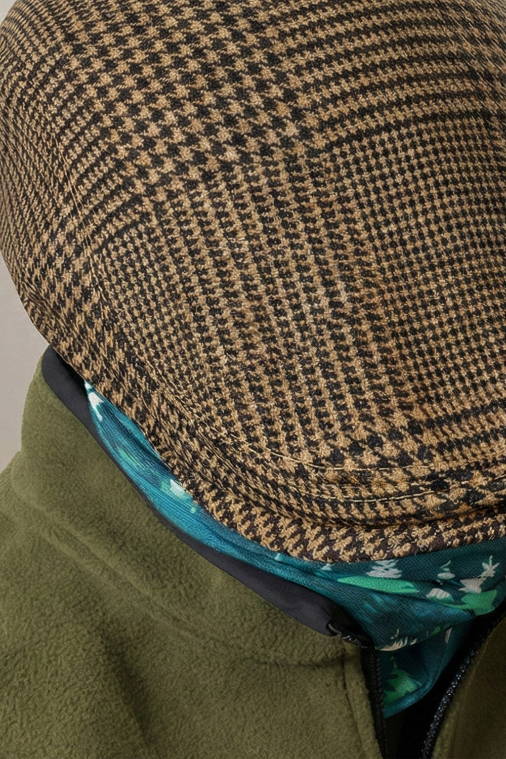 Kaşe Kasket - Kazayağı Desenli