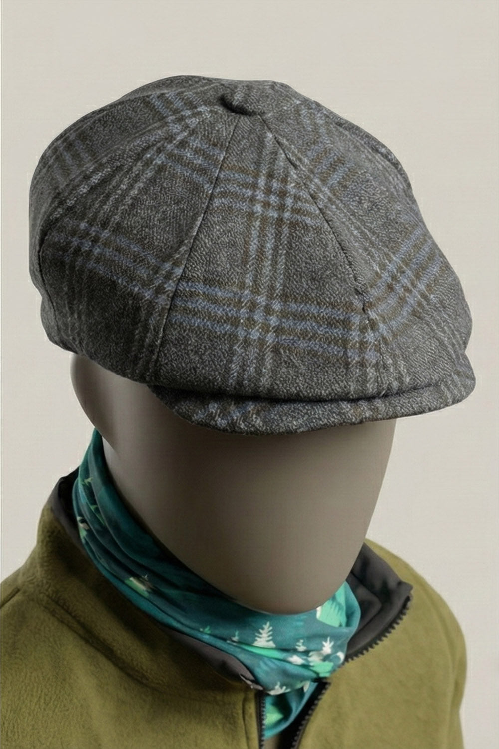 Kaşe Kasket - Galler Ekose Lacivert