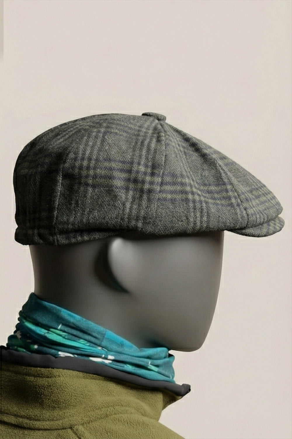 Kaşe Kasket - Galler Ekose Haki