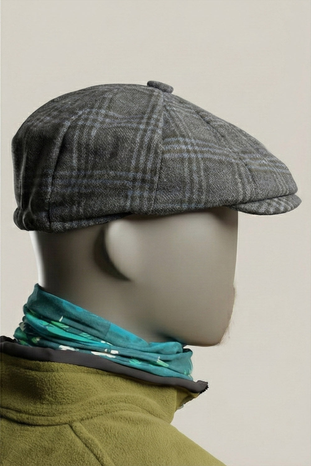 Kaşe Kasket - Galler Ekose Lacivert