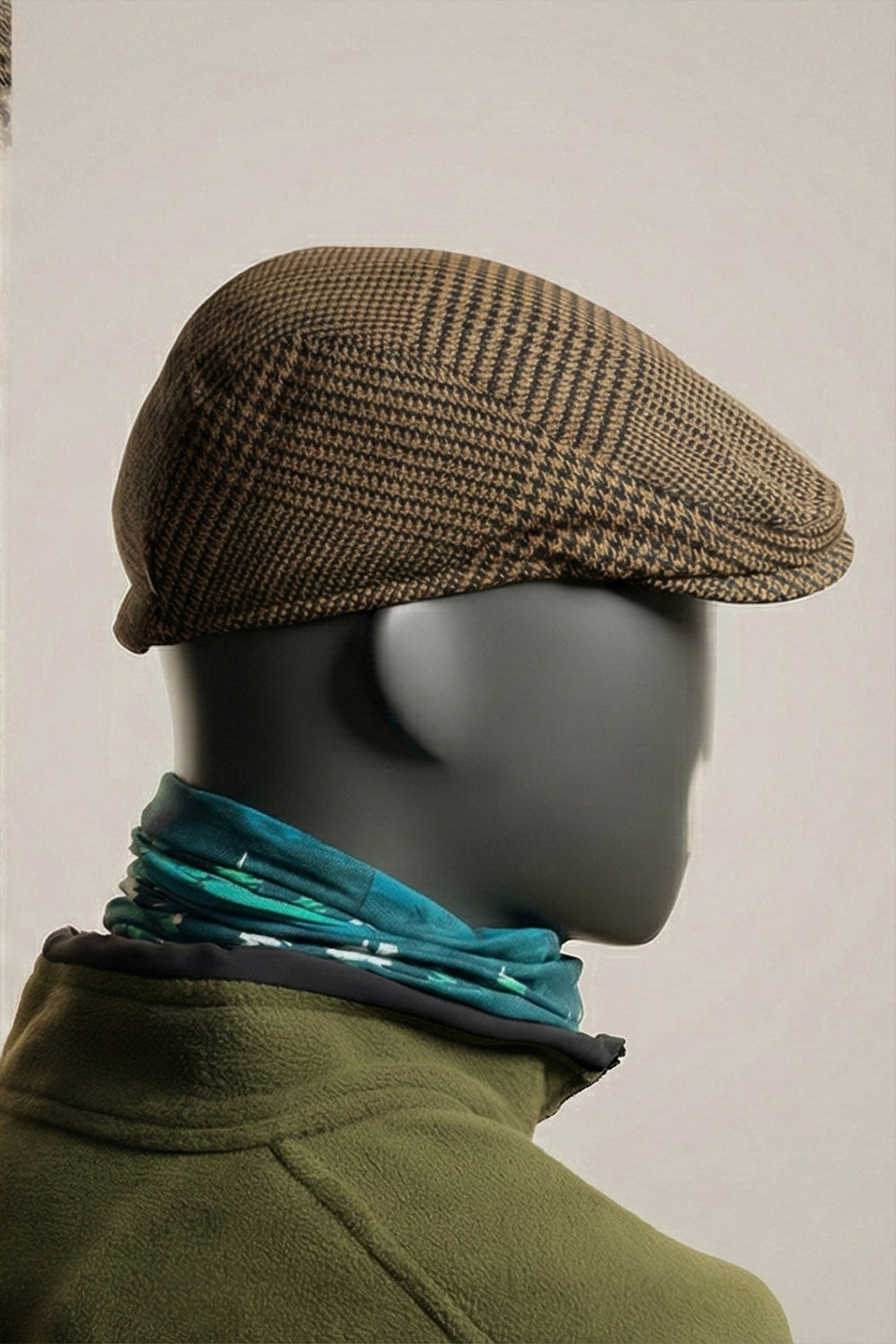 Kaşe Kasket - Kazayağı Desenli