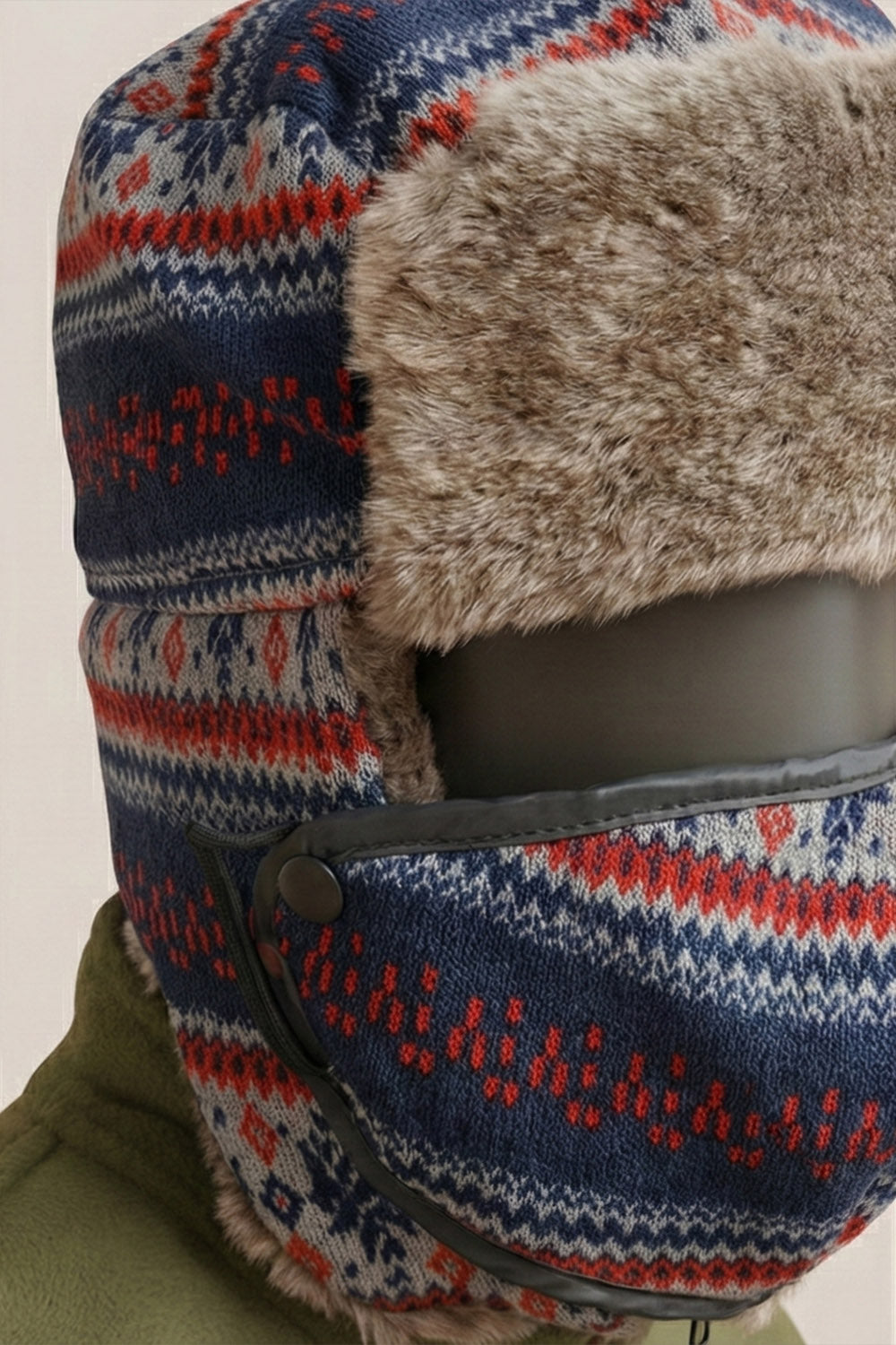 Pilot Bere - Klasik Havacı Tarzı Kışlık Bere - Nordic Mavi