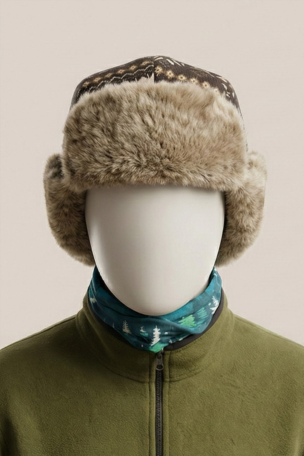 Pilot Bere - Klasik Havacı Tarzı Kışlık Bere - Nordic Füme