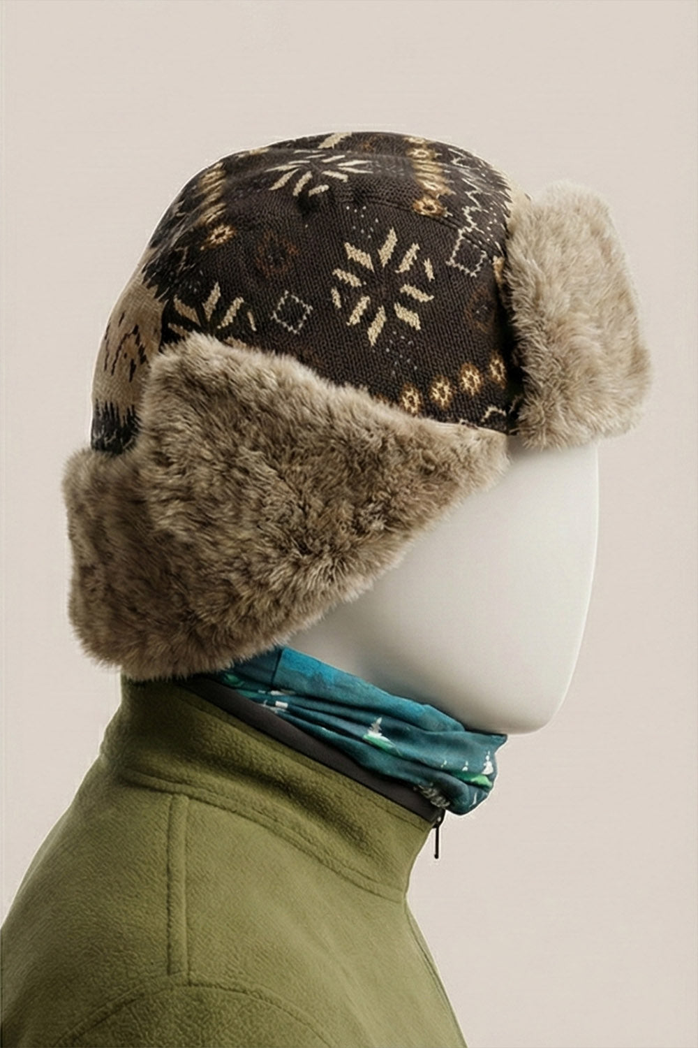 Pilot Bere - Klasik Havacı Tarzı Kışlık Bere - Nordic Füme