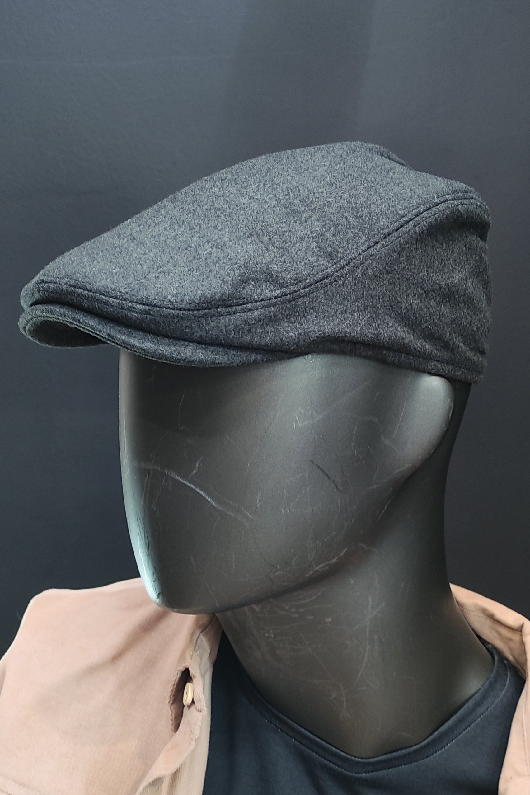 Kaşe Kasket Koyu Gri