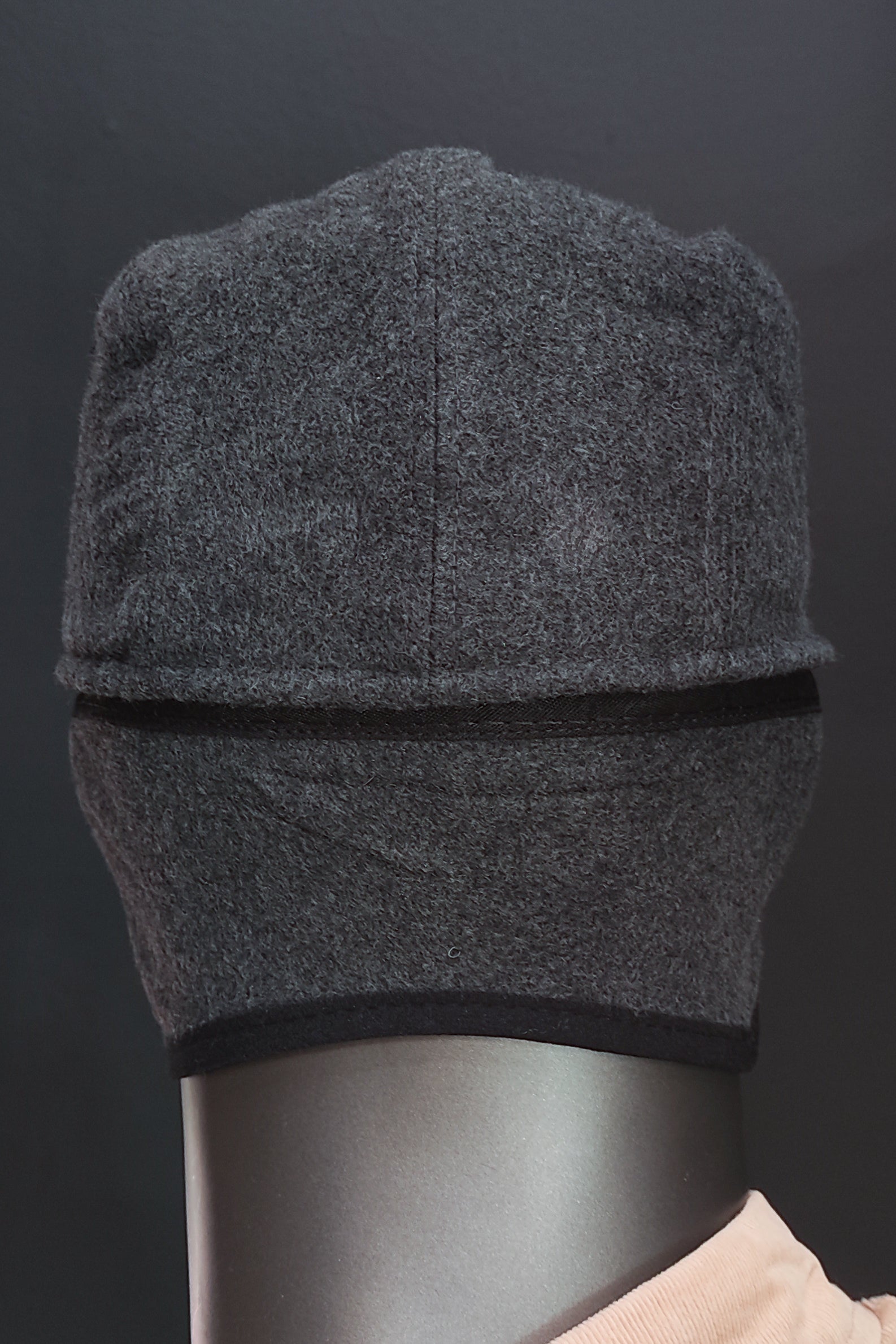 Kulak Korumalı Kaşe Kasket - Gri