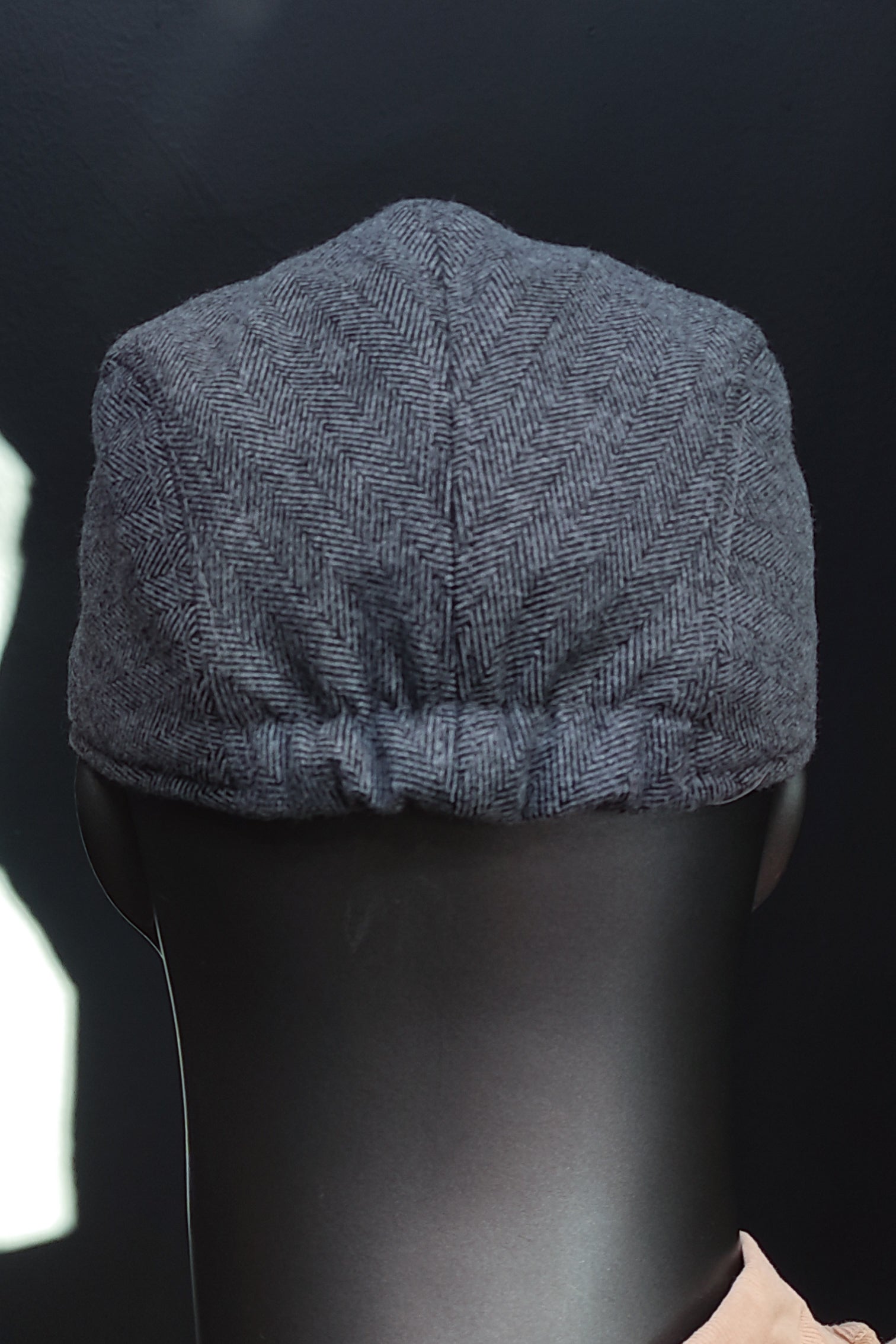 Kaşe Kasket Gri Balıksırtı