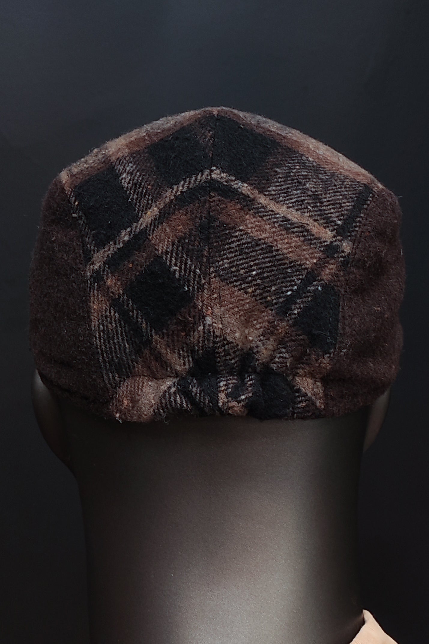 Kaşe Kasket - Kahve Ekose