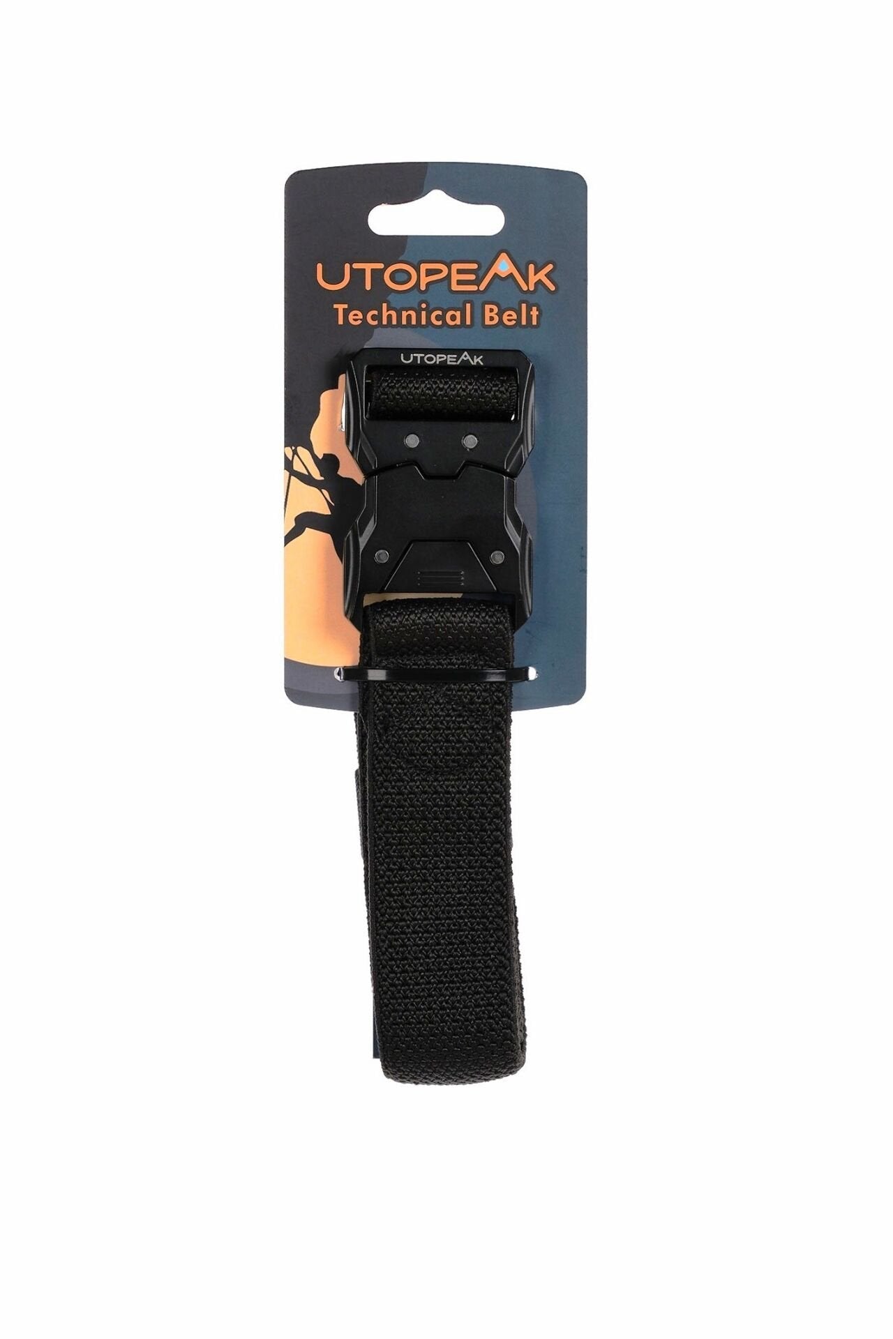 Utopeak Bushcraft Elastik Siyah Kemer